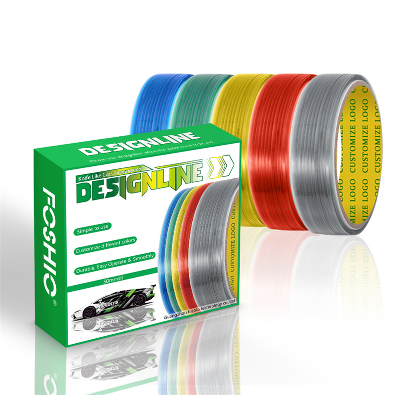 Foshio Customize logo Car Vinyl Wrap Tool Knifeless Tape Vinyl